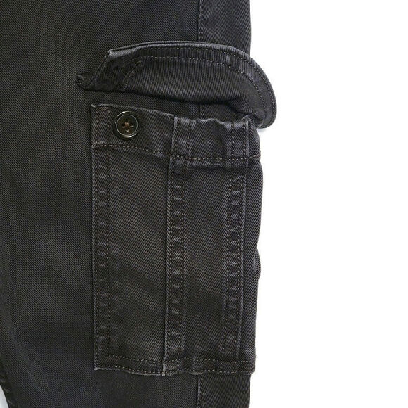 Spanx Cargo Stretch Twill Ankle Mid Rise Slim Fitting Black Skinny Pant Size XS - Picture 7 of 16